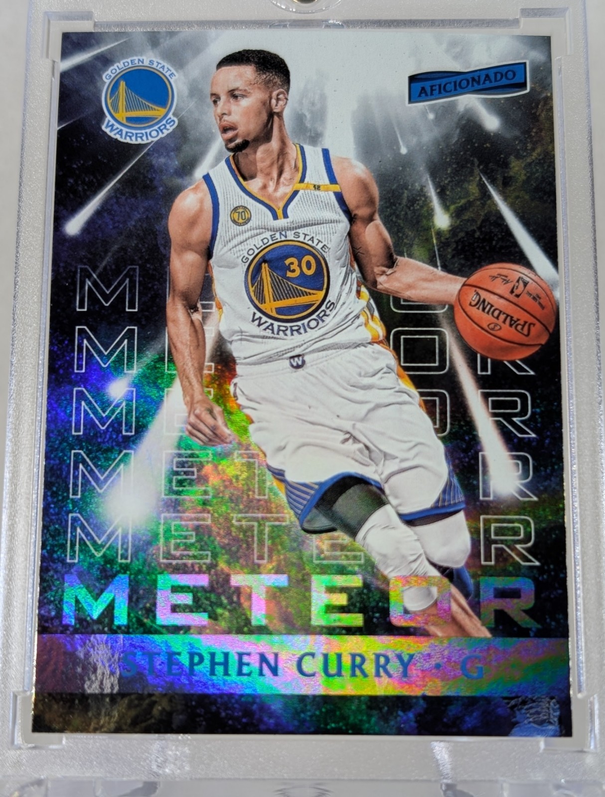 2016-17 Panini Aficionado Meteor SSP Steph Curry #1