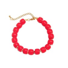 Colorful Chunky Bracelet for Women Summer Beach Jewelry Chunky Beaded red