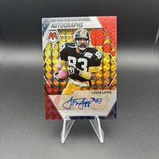 Louis Lipps 2023 Panini Mosaic Fusion Red & Yellow Prizm Auto /199 #AH-LL