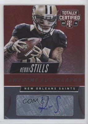 2014 Panini Totally Certified Awesome Auto Red Kenny Stills #AA-KS Auto 6ks