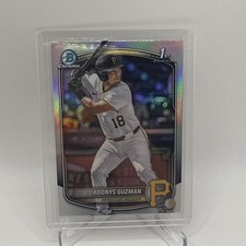 2025 Bowman Draft #BDC-126 Adonys Guzman 1st Chrome Refractor Pittsburgh Pirates
