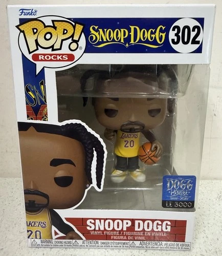 Snoop Dogg Tha Dogg House Excl LE 5,000 Pieces Rocks Funko Pop 302 Lakers Jersey
