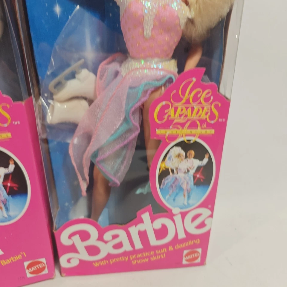 Ice Capades Ken y Barbie Muñeca Lote 50 Aniversario Nuevo en Caja 1989 Mattel #7375 #7365 Foto 4 de 4