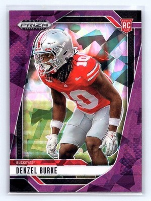 Denzel Burke 2025 Panini Prizm Draft Picks #79 Prizms Purple Ice #/199 *