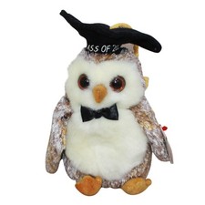 Ty Beanie Baby Smarter - MWMT (Owl Graduation 2002)