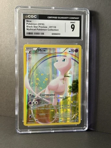 CGC 9 MINT Mew XY110 - Mythical Pokemon Collection Black Star Promo 2016