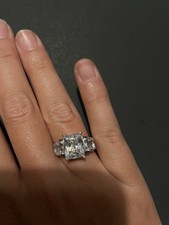Absolute Platinum Silver Diamond Ring