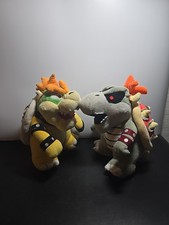Super Mario Plush Bowser Dry Bowser Nintendo Figure 10"
