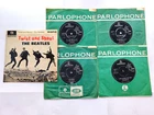 The Beatles Lot of 5 x 7"  I Wanna hold your Hand - We can work it Out Rock Beat