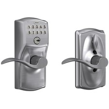 Programmable Keyless Entry Lock - Brushed Chrome