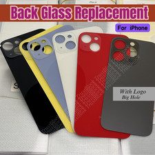 Back Glass Replacement Big hole For iPhone 8 SE XR 11 12 13 14 15 16 Pro Max LOT