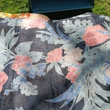 RARE Vintage COHAMA Riverdale scotch garden damask Fabric Samples Scotchguard