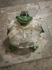 Russ Berrie Cherub Frog Shelf Sitter. With Tags. NOS