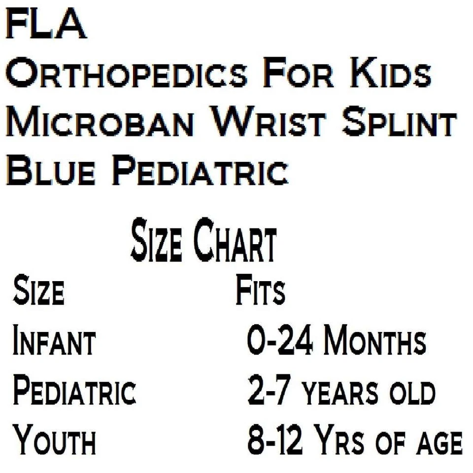 FLA Orthopedics For Kids Microban Wrist Splint - Right, Infant Foto 2 de 2