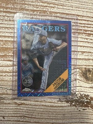 2023 Topps Upddate 88 Topps Chrome Silver Pack  Jacob deGrom Blue Refractor /150