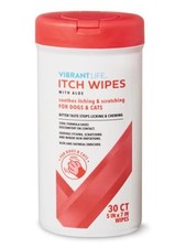 VibrantLife Itch Wipes with Aloe 30 Count 30 Count Pack of 1