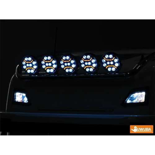 LED Spotlight Roof Lights for 1/14 Tamiya RC Truck SCANIA VOLVO MAN ACTROS Car - Picture 21 of 29
