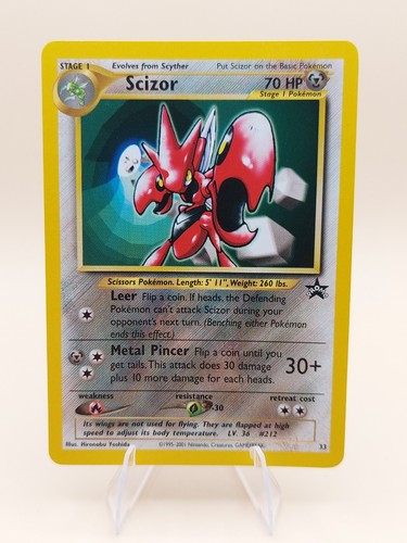 Scizor Pokemon Black Star Promo #33 WOTC 2001