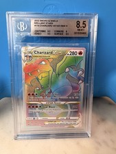 Pokémon Charizard VSTAR Secret Rare 174/172 Brilliant Stars Holo Beckett 8.5