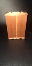Doll house miniature 1 inch scale vintage wardrobe with extras