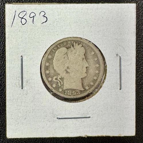 1893 Barber Silver Quarter (T91)