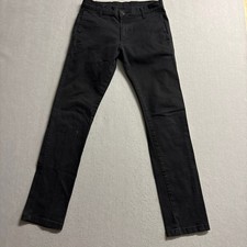The Kennedy Denim Co Mens Size 30 Slim Straight Black Jeans Made in USA Stretch