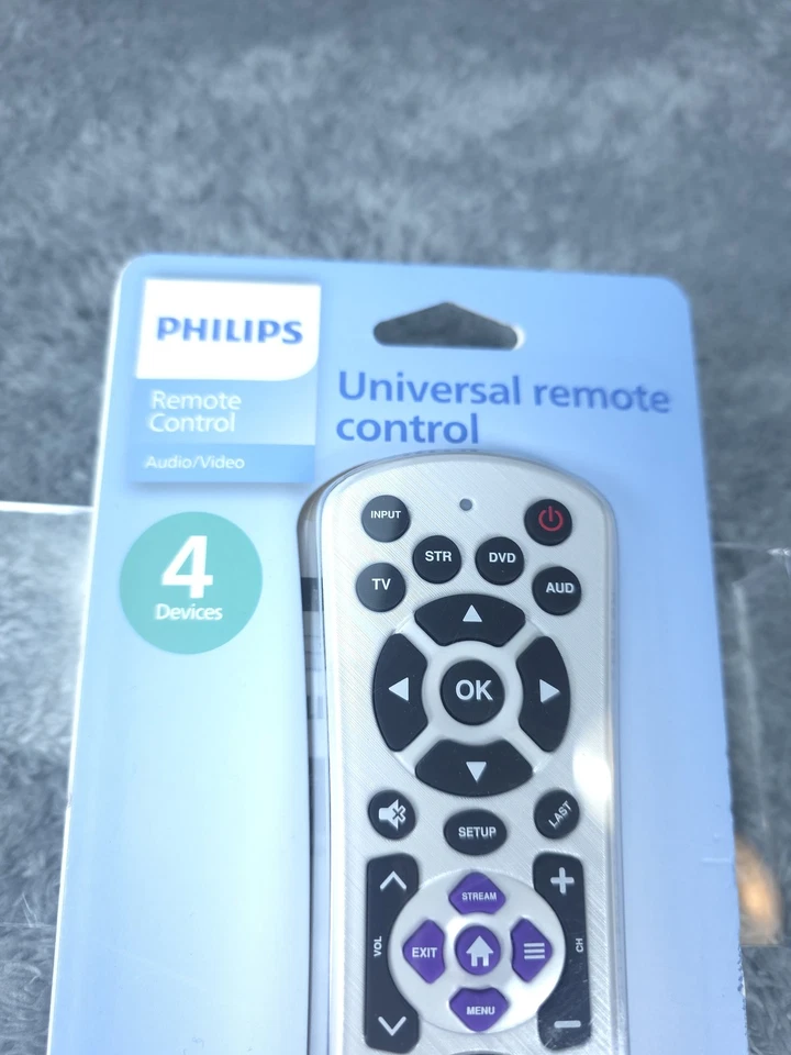 Philips Universal Remote Control 4 Device Preprogrammed Roku Samsung TV DVD Audi - Image 2 of 4