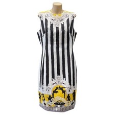 Versace Humbug Stripe Printed Shift Dress 48