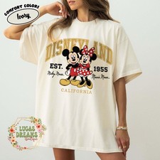 Vintage Disneyland Mickey  Minnie Shirt California 1955 Disney Tee