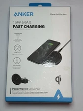 Anker PowerWave II 15W Qi Wireless Charging Pad (w/ Wall Charger) - Black