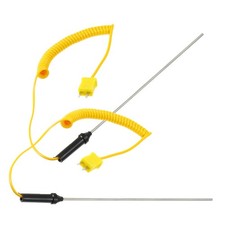 2 Pcs K Type Thermocouple with Plug Industrial Temperature Sensor