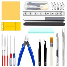 23Pcs Hobby Model Building Tools Kit for Gundam, Modeler Basic Tools Craft Se...