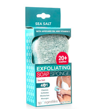 Spongeables Body Wash in a 20 Wash Sponge, Sea Salt, 1 Count