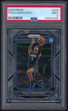 2022 Panini Prizm Paolo Banchero Rookie Card #249 PSA MINT 9. rookie card picture