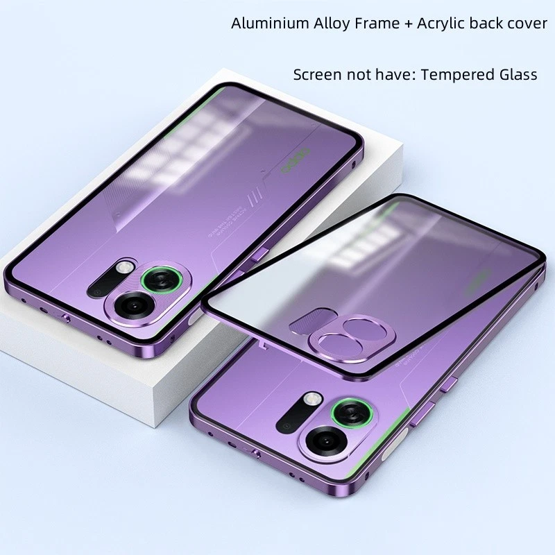 For Oppo K13 Turbo Pro Magnetic Metal Frame Bumper Clear Matte