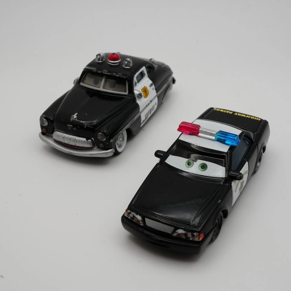 Disney Pixar Cars Sheriff Diecast Lot Police Highway Patrol Car Toys Collectible - Image 2 of 4