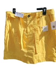 Croft & Barrow Women’s Skort - Pockets-Size 12 - Mimosa (Yellow ) 100% Cotto-NWT