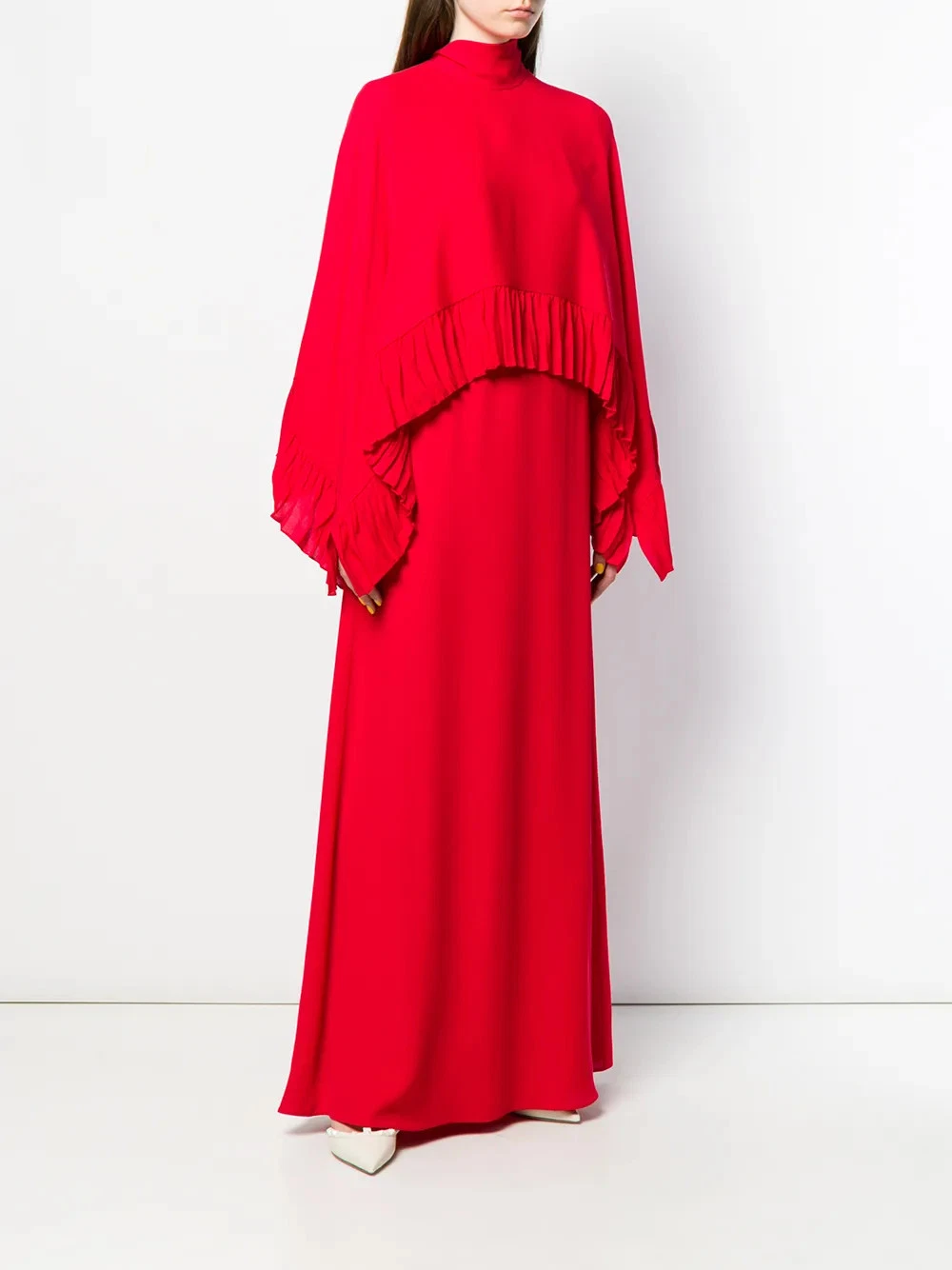 Abito a due livelli Valentino Garavani con orlo plissettato