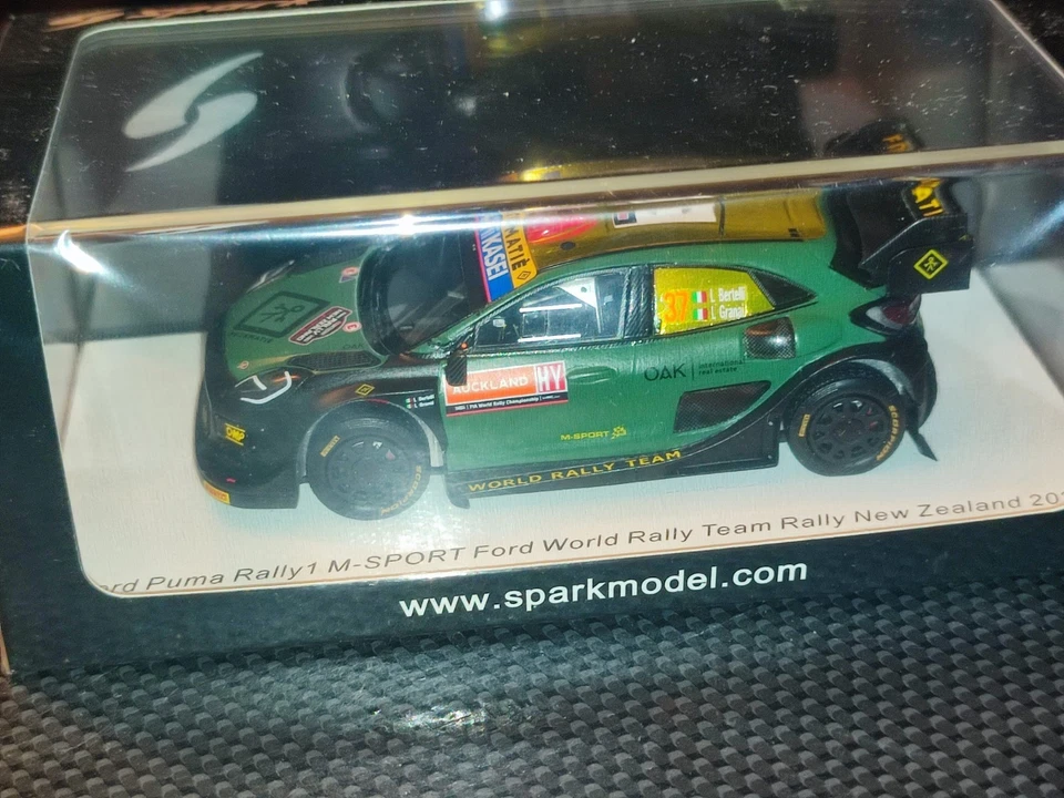 1x Spark S6714 FORD PUMA RALLY 1 L. Bertelli Rally NEW ZEALAND 2022 1:43- Rare - Immagine 4 di 4