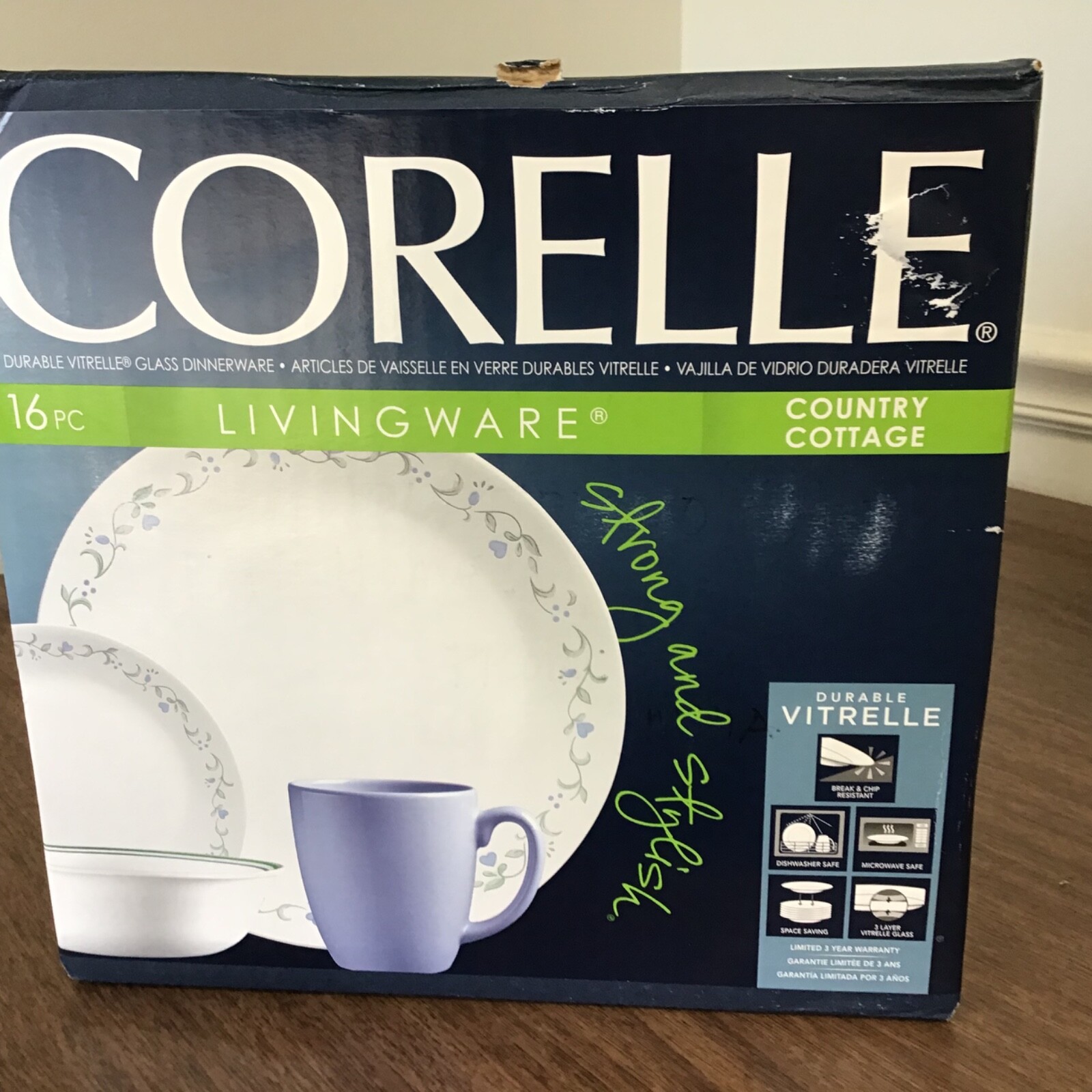 Corelle Country Cottage 16-piece Dinnerware Set, Service for