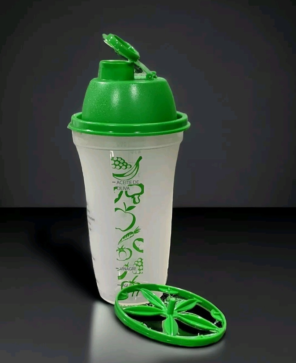 Tupperware Quick Shake Blender Mixer Shaker cups Green New