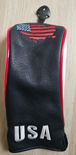 "NEW" USA Fairway Wood Golf Head Cover With Adjustable Tab Excellent Condition