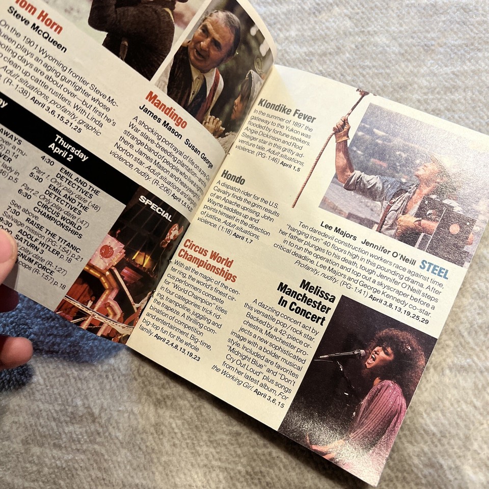 HBO Home Box Office TV Movie Booklet Program Guide April 1981 Dressed