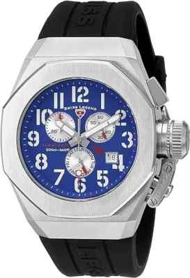 Men's Swiss Legend 10542-03 Trimix Diver Chronograph Blue dial