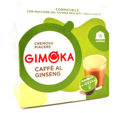 GIMOKA Dolce Gusto GINSENG coffee pods 16ct. /NO BOX  SHIPS FREE