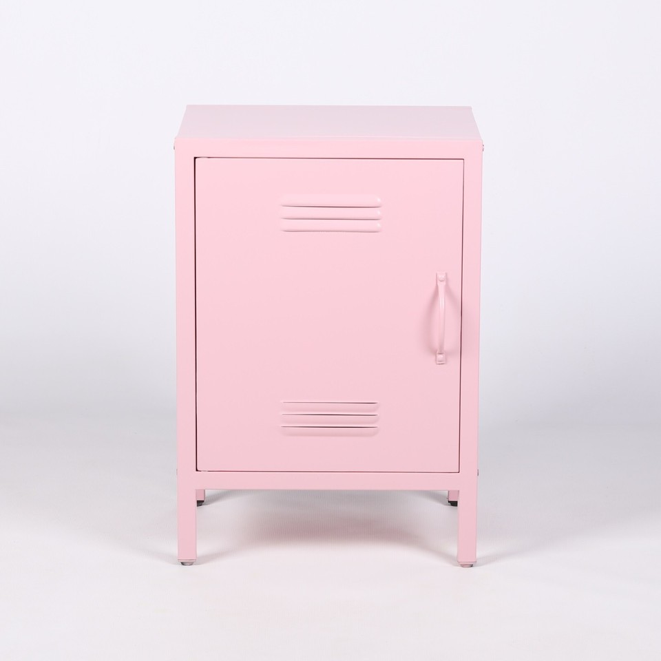 Retro Industrial Metal Locker Storage Bedside Cabinet Side Table ...