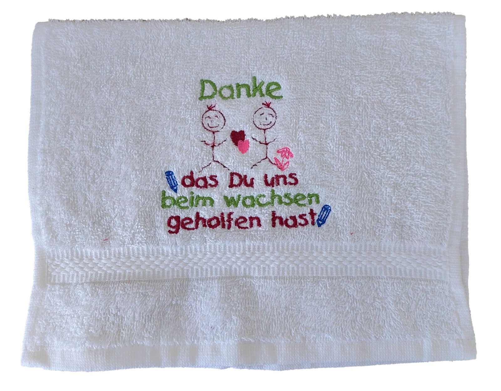 Gästetuch Gästehandtuch Spruch bestickt personalisiert Handmad