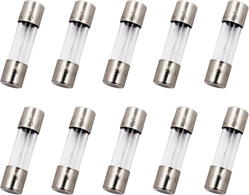 SIXQJZML 10 Pack F10AL Fast-Blow Fuse 10A 10amp 125V Glass Fuses 0.2 x 0.78 inch - Picture 8 of 8