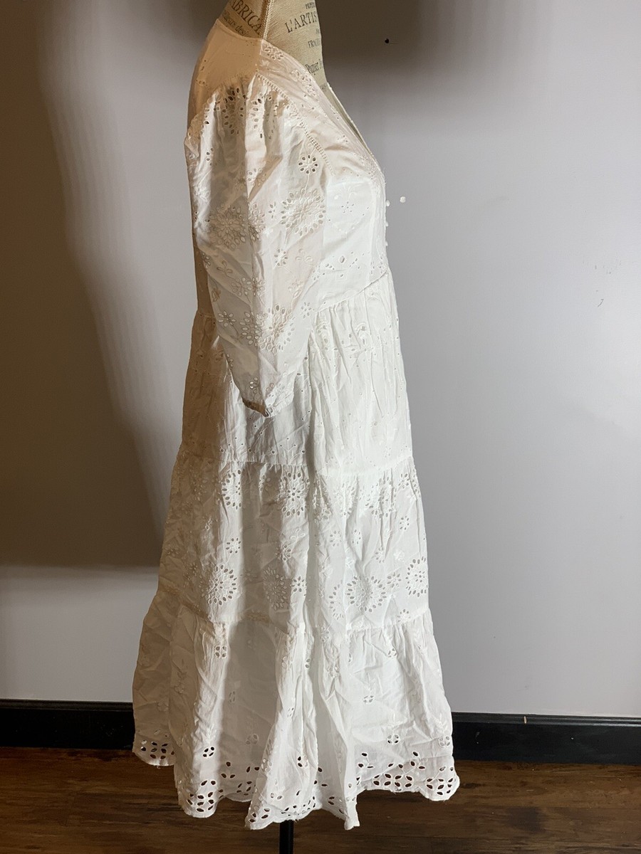 French Connection Womens Tiered MIDI Fit And Flare Dress Size-S | eBay