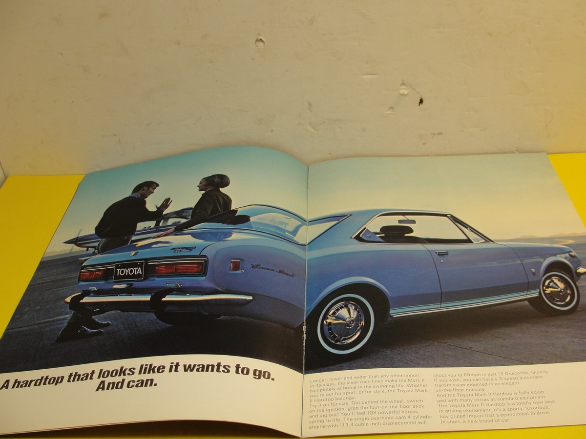 1970 Toyota Corona Mark II 12-page Original Car Sales Brochure | eBay